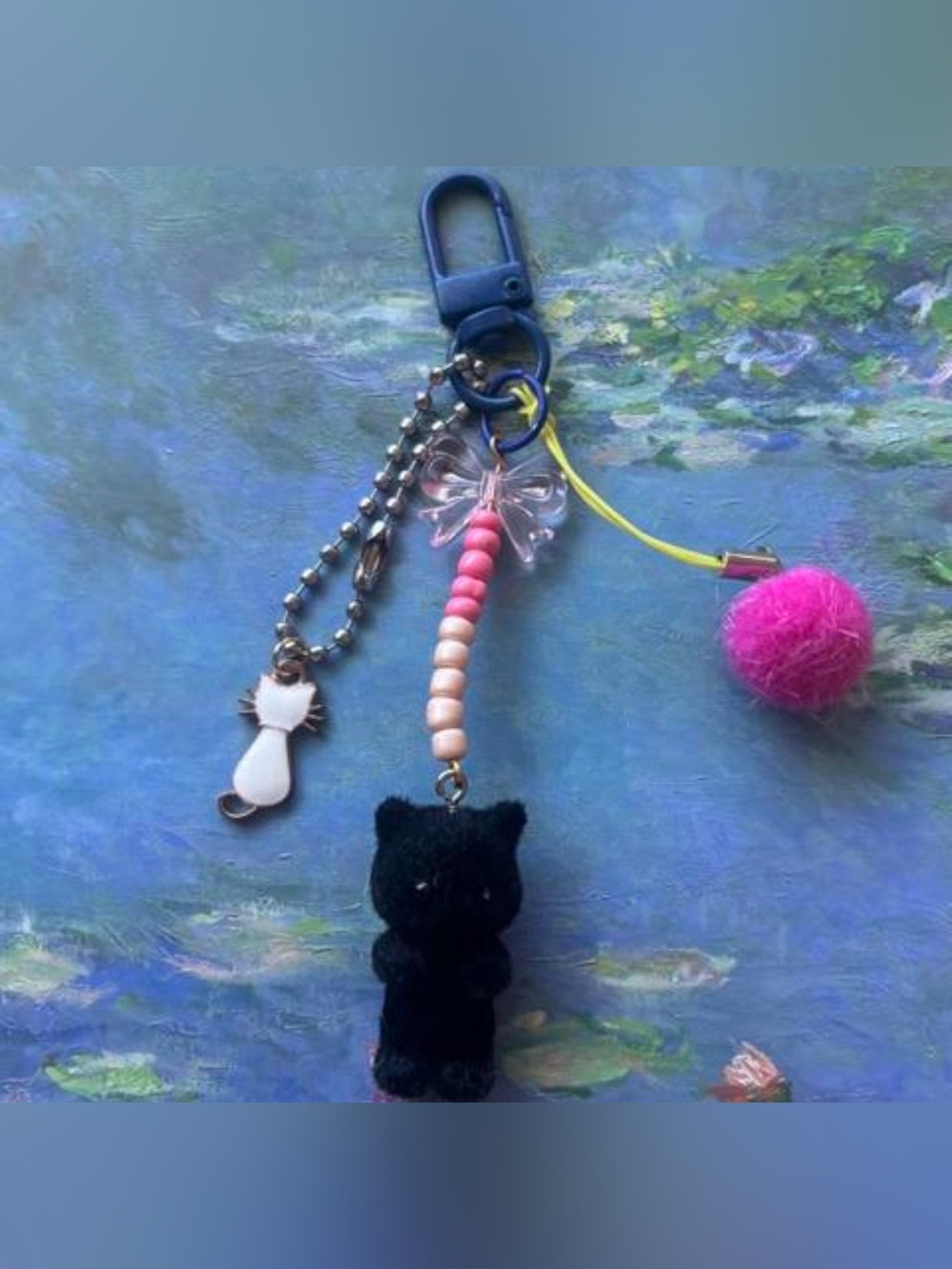 Handmade Calico Critter keychain